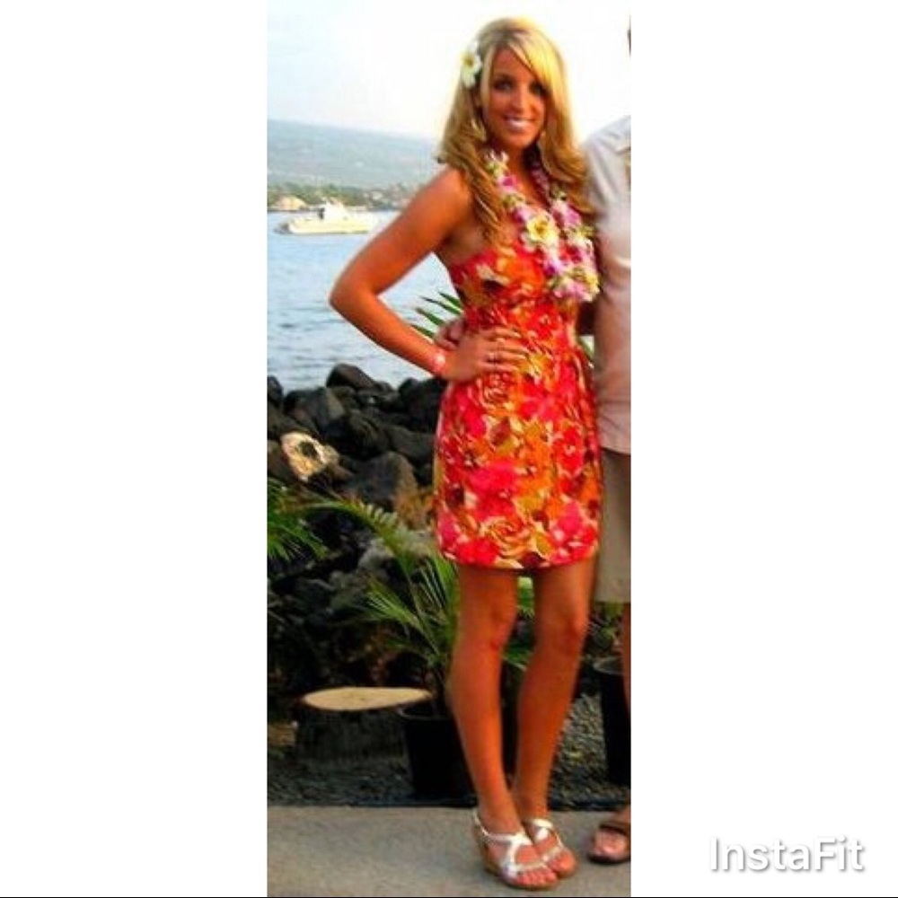 Forever 21 Floral Strapless Mini Dress